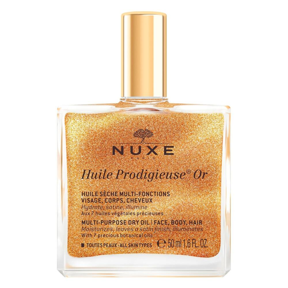 2 Pack Nuxe Huile Prodigieuse OR Golden Shimmer Oil Face Body & Hair (50ml) each